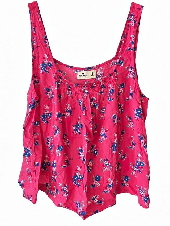 Hollister Tops - Hollister Floral Tank Top in Pink & Blue Size Small